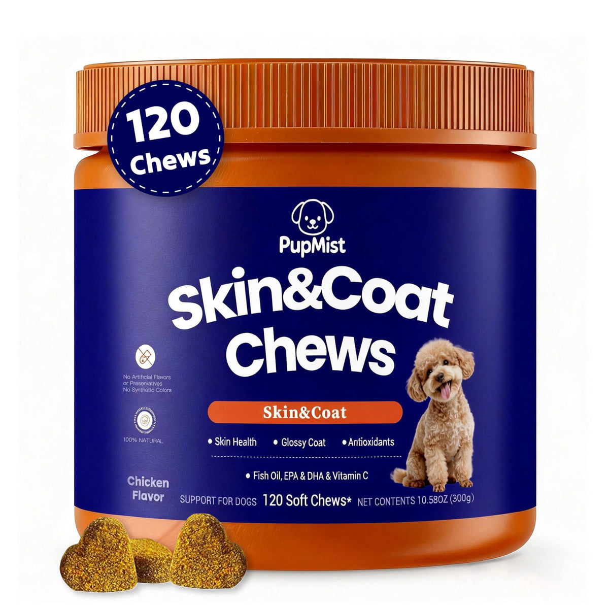 PupMist™ Omega-3 + Probiotic Complex: The Ultimate Dog Allergy & Immune Support