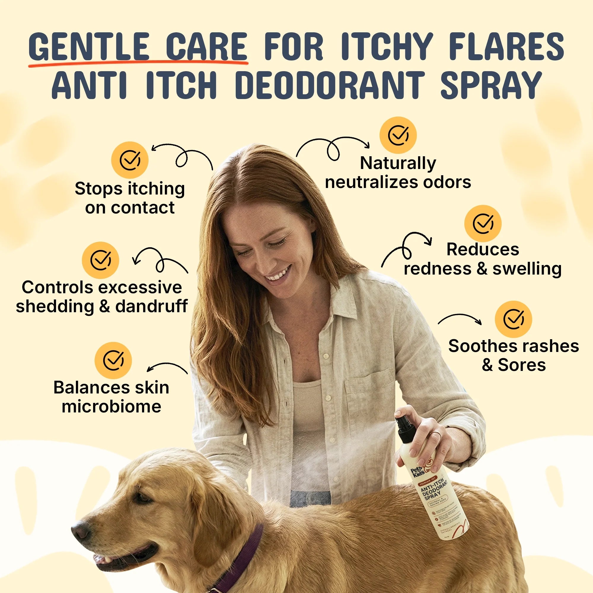 Premium Pet Anti-Itch Deodorant Spray